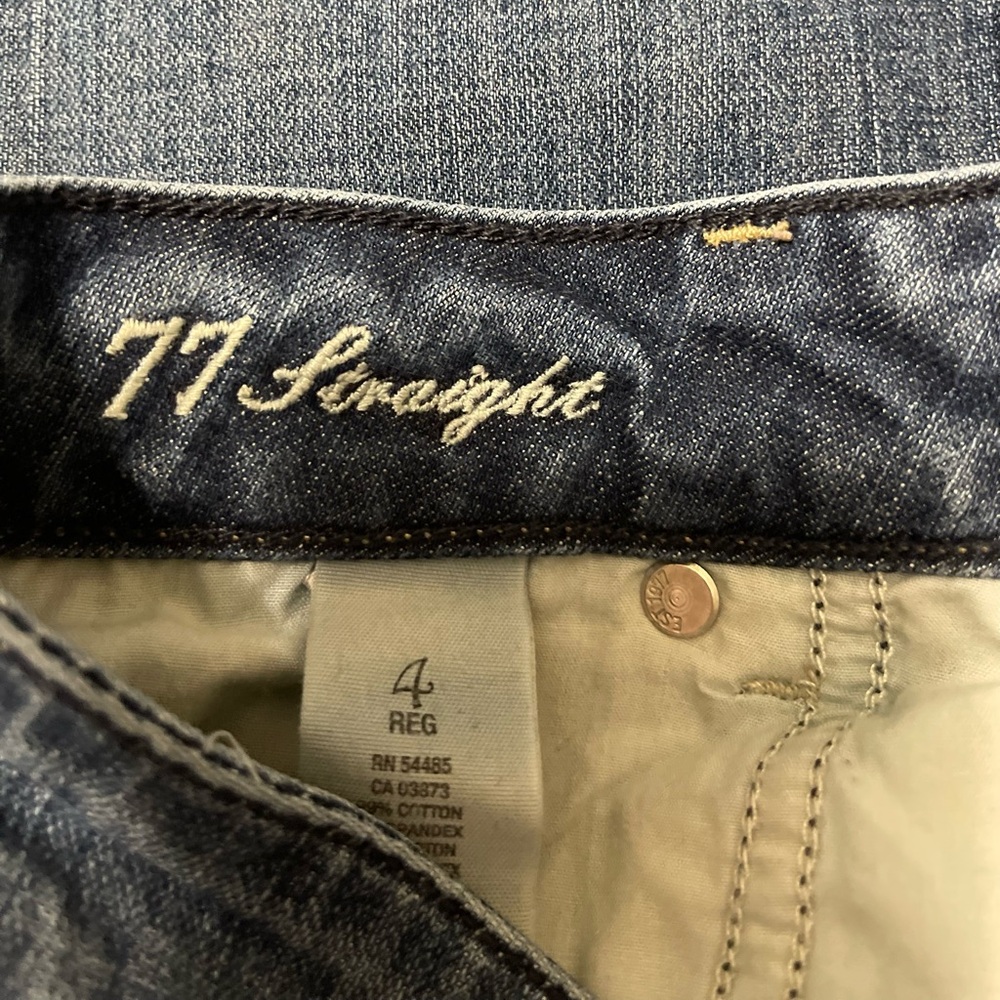 GUC Vintage American Eagle Jeans Straight Cut Size 4 - Picture 2 of 3